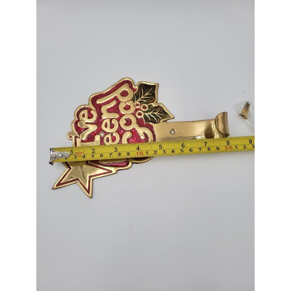 House Of Lloyd Christmas Stocking Hanger Wall Hook "I've Been Good" Brass - Picture 4 of 6